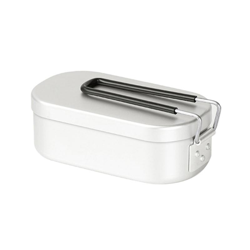 

Portable Aluminum Lunch Box Leak Proof Bento Lunch Container Insulated Lunchbox Outdoor Camping Food Storage Box 1