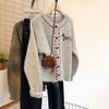 Apricot Puppy Women's Thickened Knit Cardigan: Soft, Round Neck Fall 2026 Sweater