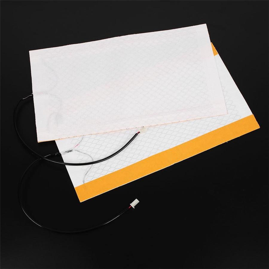 Universal 2Pcs 48×27Cm Carbon Fiber Auto Car Suv Seat Heated Heater Heating Pad 12V