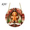 Lightweight 2D Acrylic Souvenirs Double-sided Christmas Hanging Ornaments, Xmas Cartoon Snowman/Penguin/Gingerbread Man/Santa Claus Ornaments