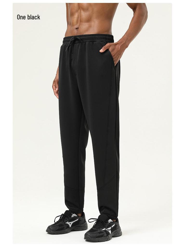 Men's Outdoor Quick-Dry Sports Pants for Hiking, Cycling, and Running - Autumn/Winter, Thick, Loose-Fit