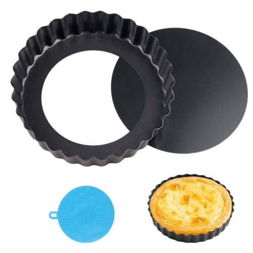 12cm Cake Pan, Removable Bottom Quiche Pan, Non-stick Tart Pan Base for Baking Quiches, Tart