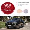 Red Carbon Fiber Car Engine Start Stop Button Switch Cover For BMW 1 7 Series X1 X3 X6