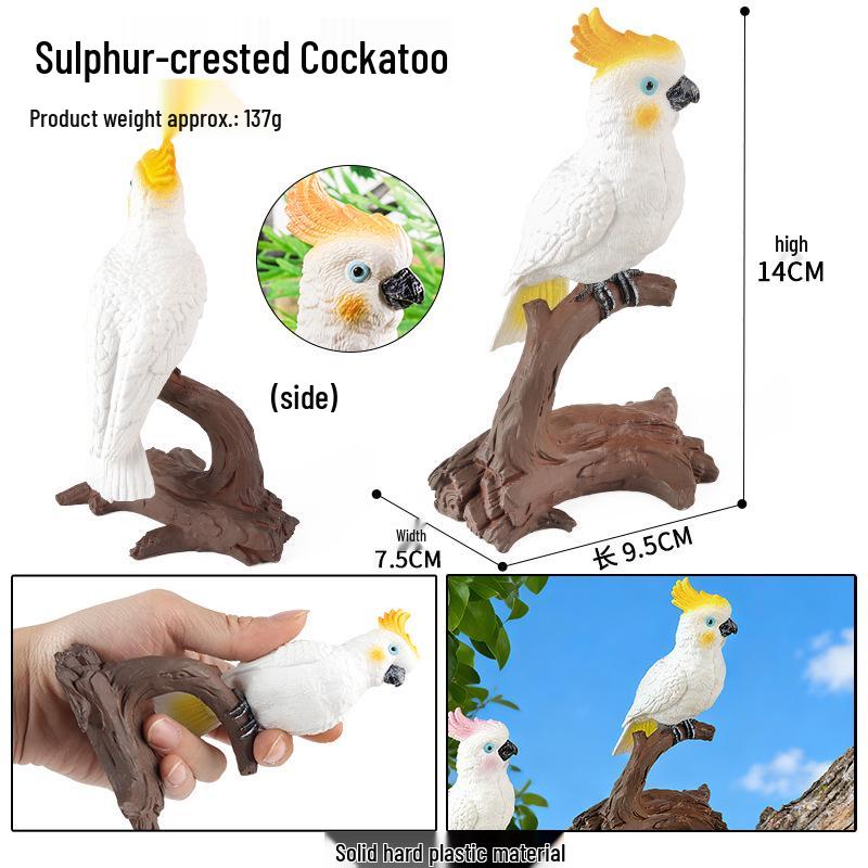 Children's Animal Simulation Toy Set: Eagle, Falcon, Secretary Bird, Owl Figurines