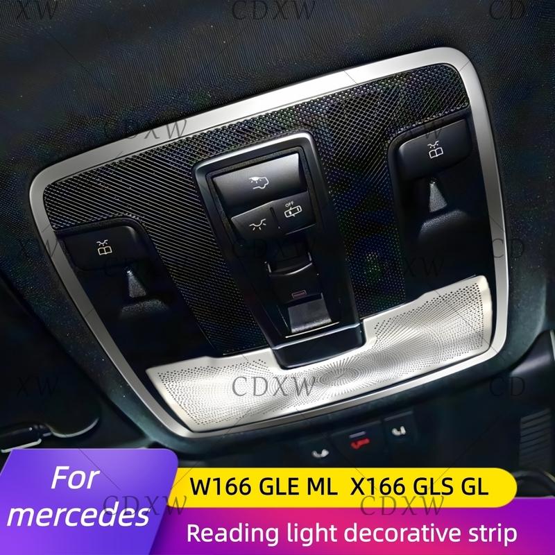 For Mercedes-Benz W166 GLE/ML, X166 GLS/GL class interior modified roof reading light horn cover type trim strip
