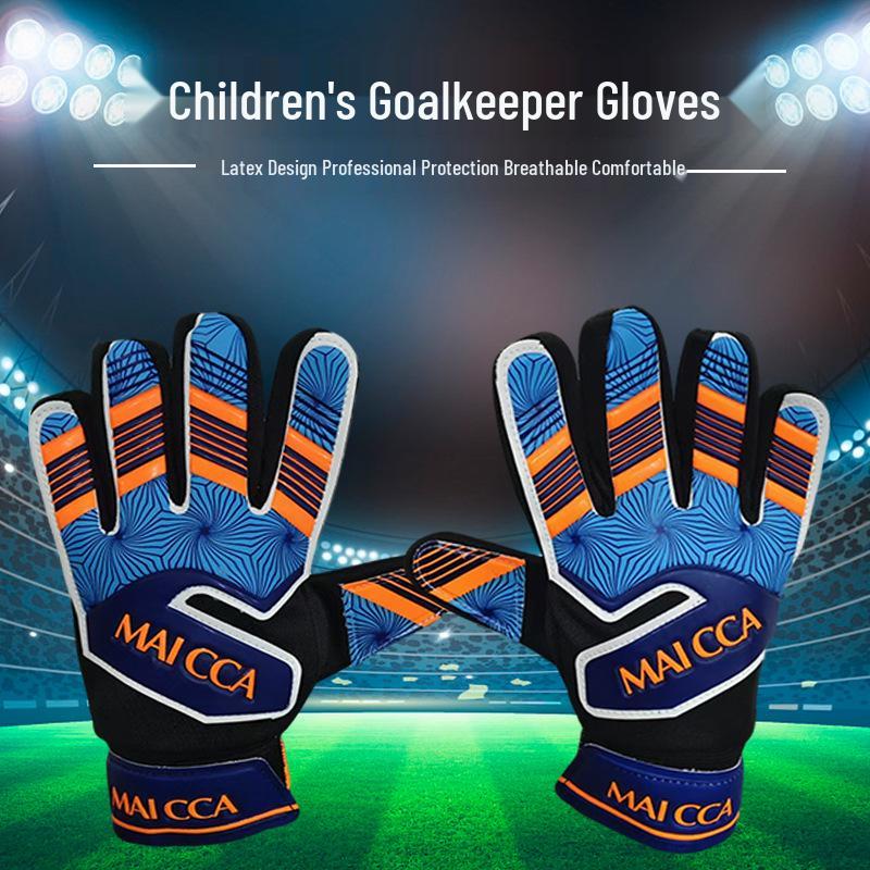 Children's Professional Goalkeeper Gloves with Finger Protection - Non-Slip, Durable, Wear-Resistant for Football Training