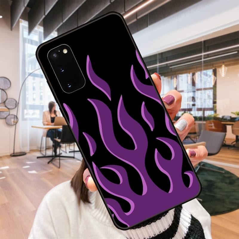Cool Flame Art Phone Case For Samsung Galaxy S9 S9plus S20 5G S20 ULTRA 5G S20 Plus 5G S21 S30 Case Cover