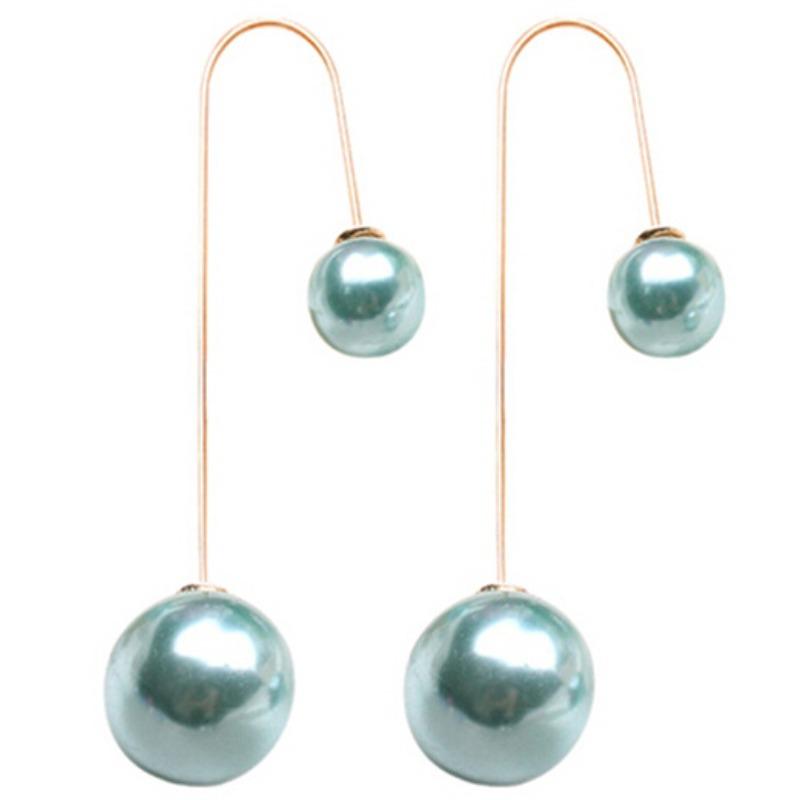 Women's Earrings Made of Metal Alloy with Artificial Pearls