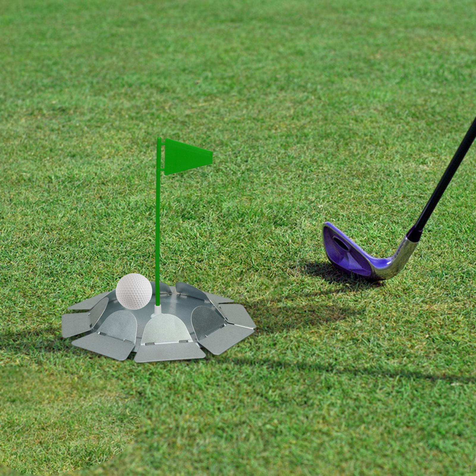 

Гольф тренировочный кубок паттер тренировочное пособие флагшток металлические аксессуары отверстие Green Flag