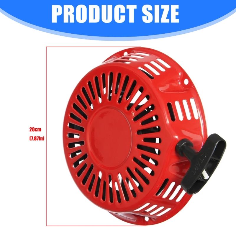 ABS Recoil Starter Replacement For 11HP 13HP GX340 GX390 Engines 200mm Center Hole Design 2840-ZE3-W01ZP 28400-ZE3-W01ZA