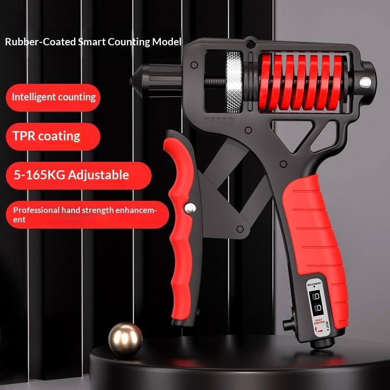 Adjustable electronic grip strength trainer for professional carbon steel arm muscle training and wrist strength, men's fitness exercise