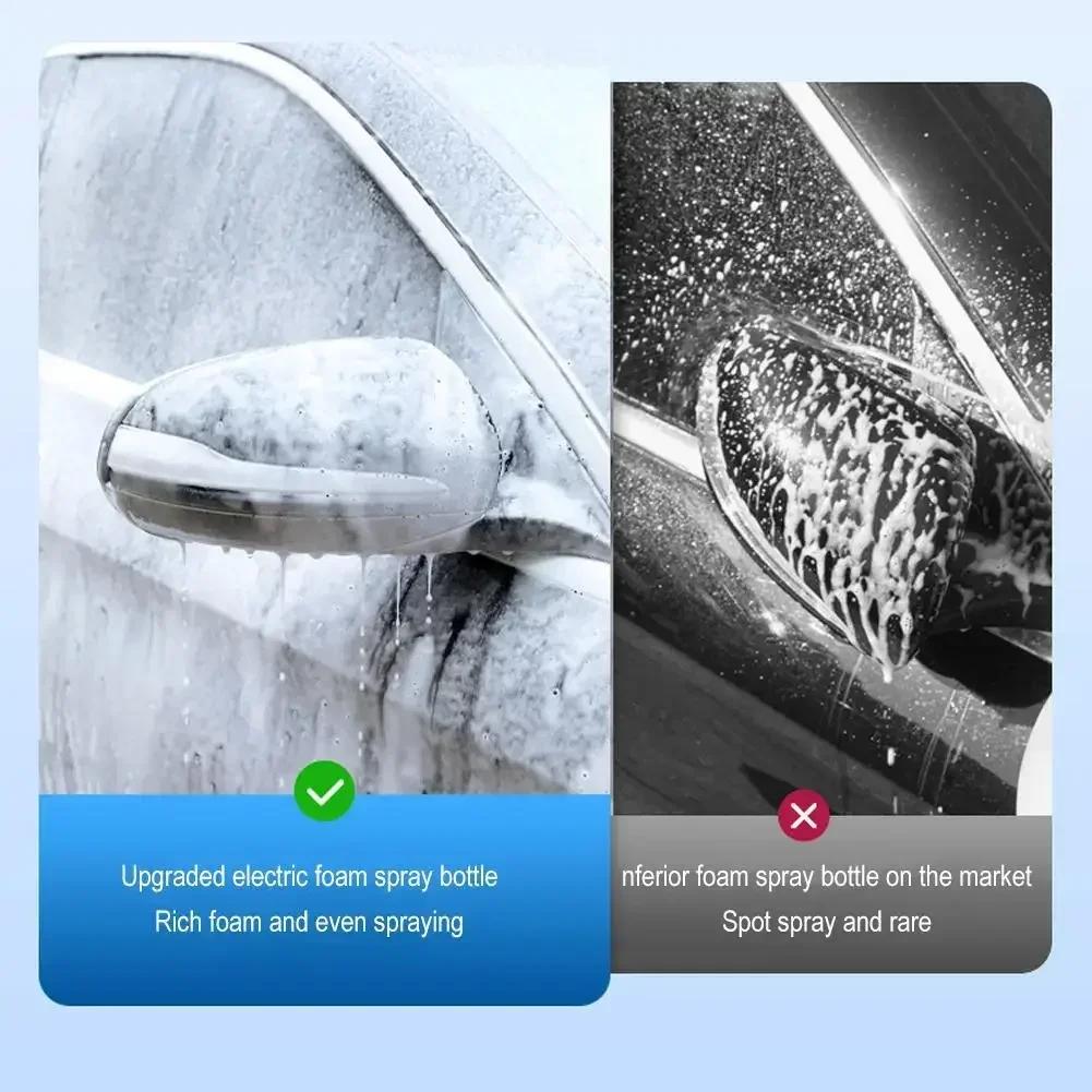 Electric Car Wash Foam Spray Pot Household Hand-held Car Wash Spray Gardening Air Pressure Spray Foam Pot 1.5L 2L