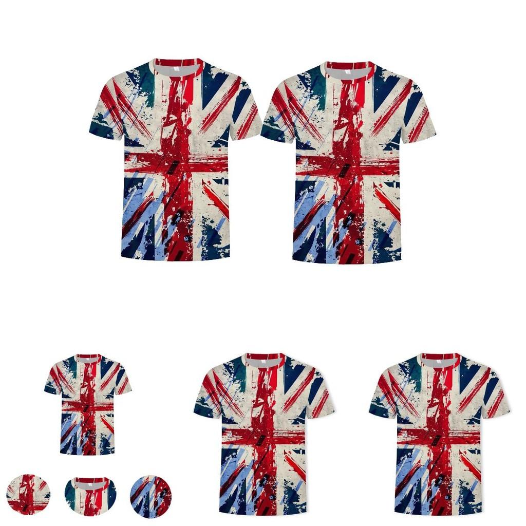Classic Union Jack T-shirt For Men Women And Kids Casual And Simple Design