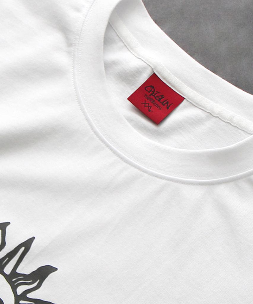 Keuligeon Blessed By The Sun 20S Semi-Oversized Short-Sleeve T-Shirt White