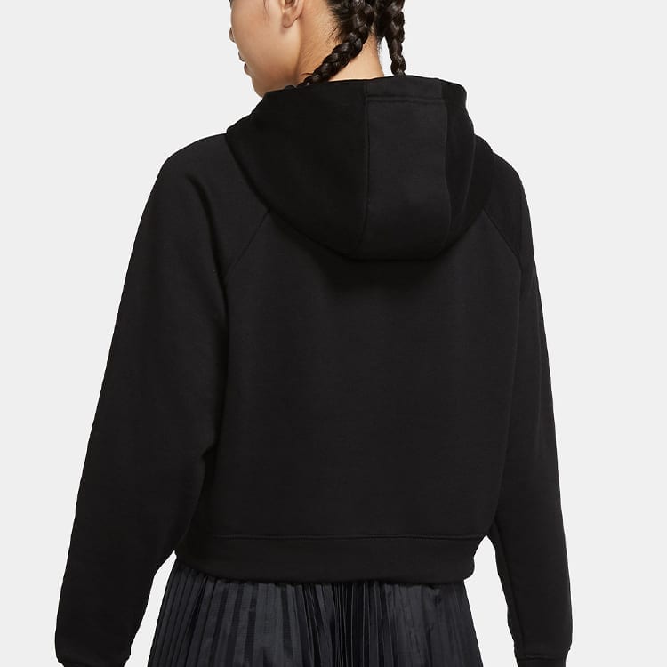 Nike Sweatshirts Women's Black Hooded Moderate Regular CU5677-011