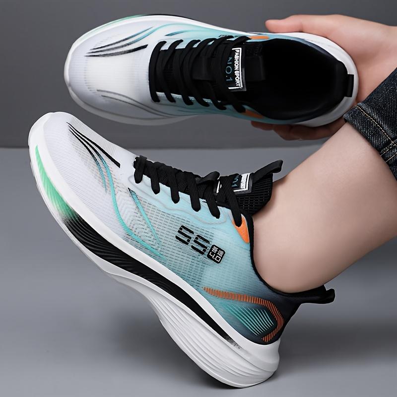 Men's Breathable Mesh Casual Sneakers Spring Summer Soft Anti-Skid Shock Absorption Sole Running Shoes