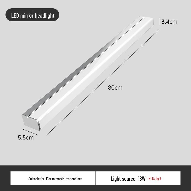 Bathroom LED Sensor Vanity Mirror Cabinet with Fog-Proof, Waterproof, and No-Punch Installation
