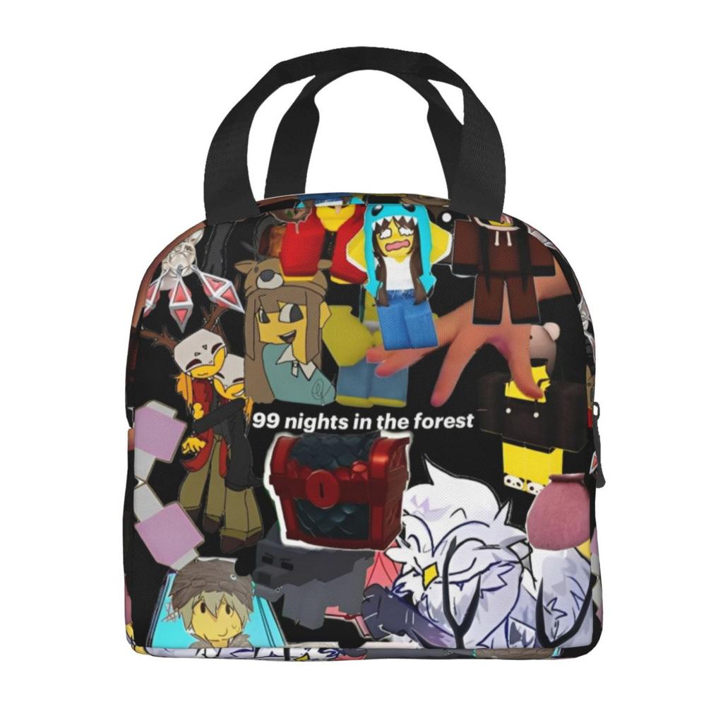 Sac isotherme pour déjeuner 99 Nuits dans les Forêts Merch pour l'extérieur Jeux Vidéo Boîte à repas Thermique Anti-fuite Boîte Bento