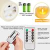LED Electronic Candle Lamps 2PCS Creative Flameless Candle Lights With Remote Control Rechargeable for Home Birthday Decorative