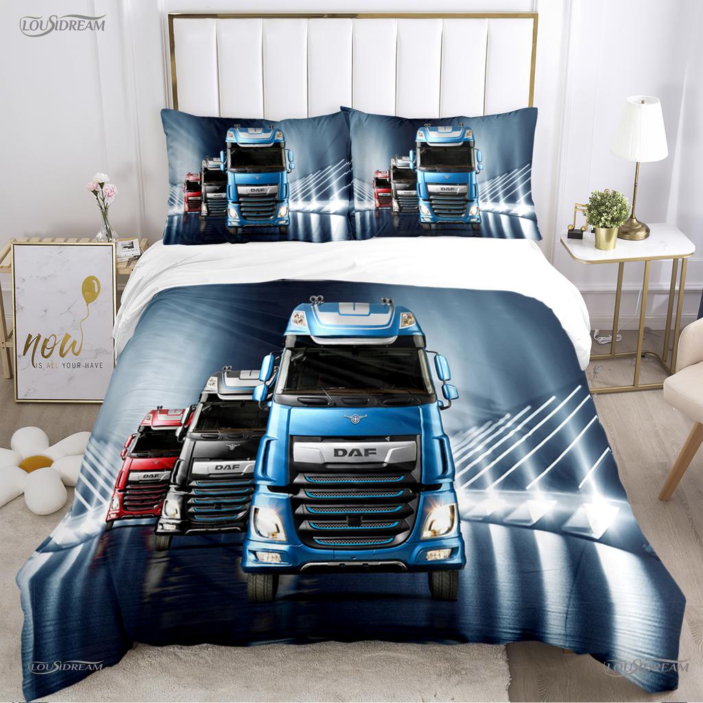 Comforter Casal Daf Truck All Season Comforter Bedding Sets Soft And S Boys Single/Double/Queen/King