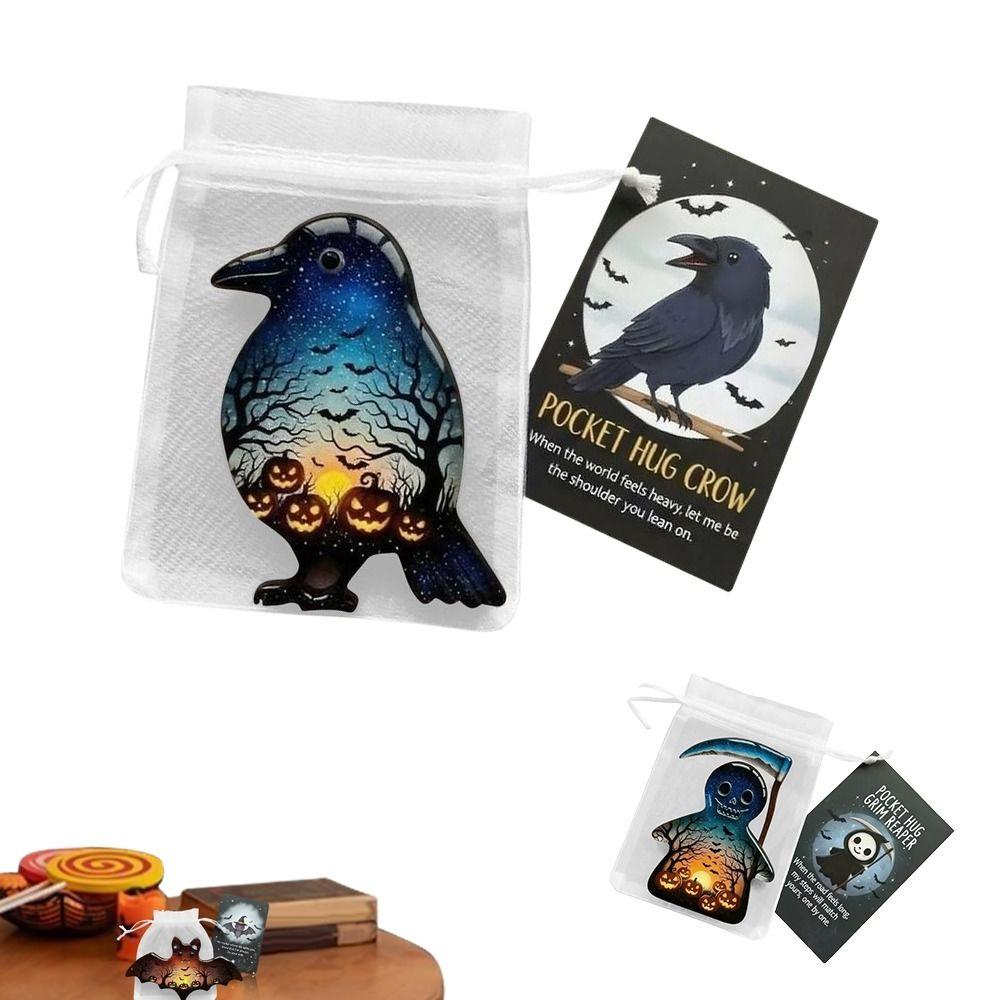 Emotional Support Ghost Pocket Hug Motivational Figures Encouragement Cards  Travel Companion