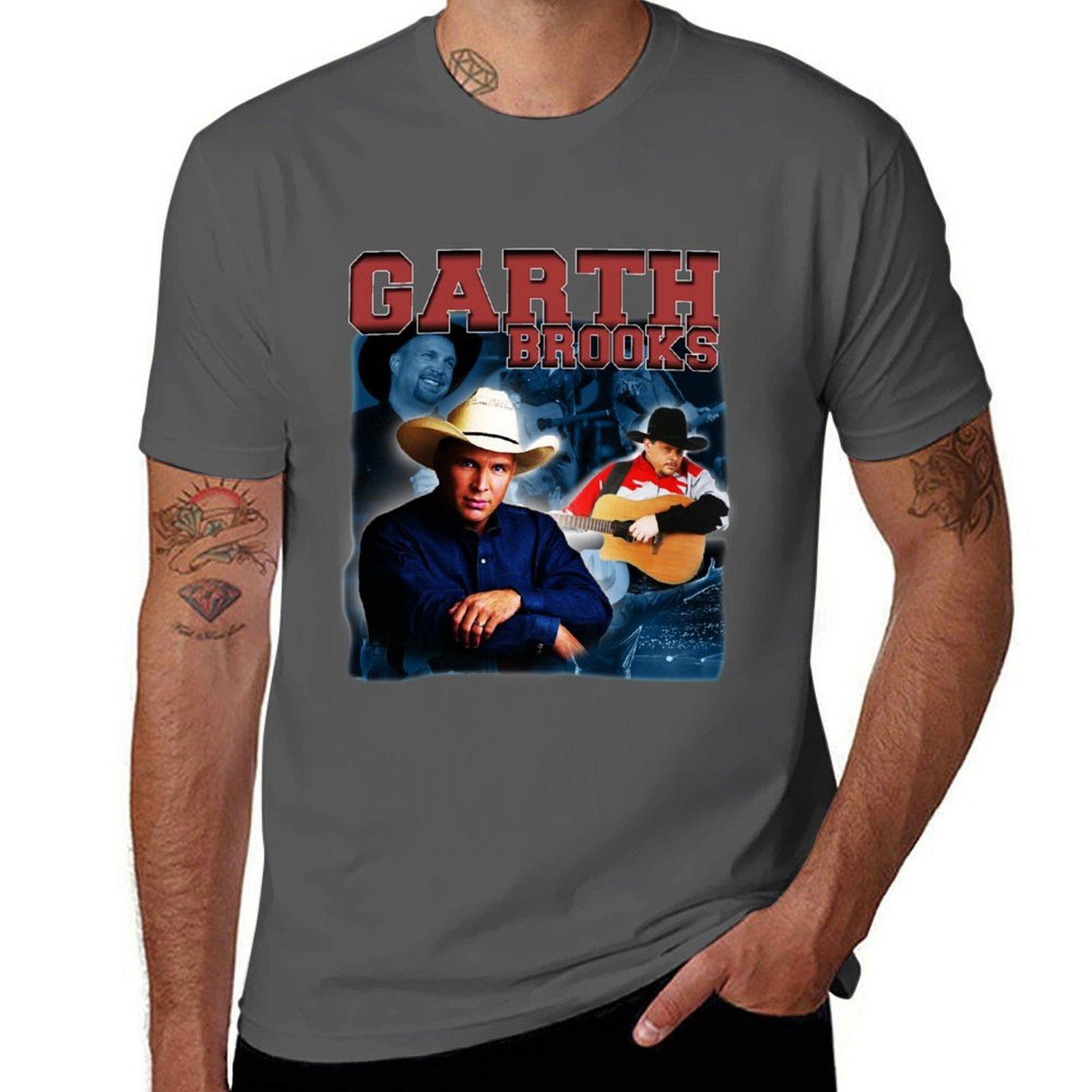 

Garth Brooks Tribute Vintage Bootleg Design T-Shirt man t shirts cotton anime tshirt T-Shirt 4XL