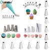 Cake Decorating Kit Piping Tips Silicone Pastry Icing Bags Nozzles Cream Scrapers Coupler Set Reusable Piping Bag Pocket Pastry