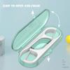 10 Pcs/box Dustproof Floss Toothpick Set Plastic Oral Cleaning Floss Pick Dispenser Tooth Care Mini Teeth Floss Storage Box