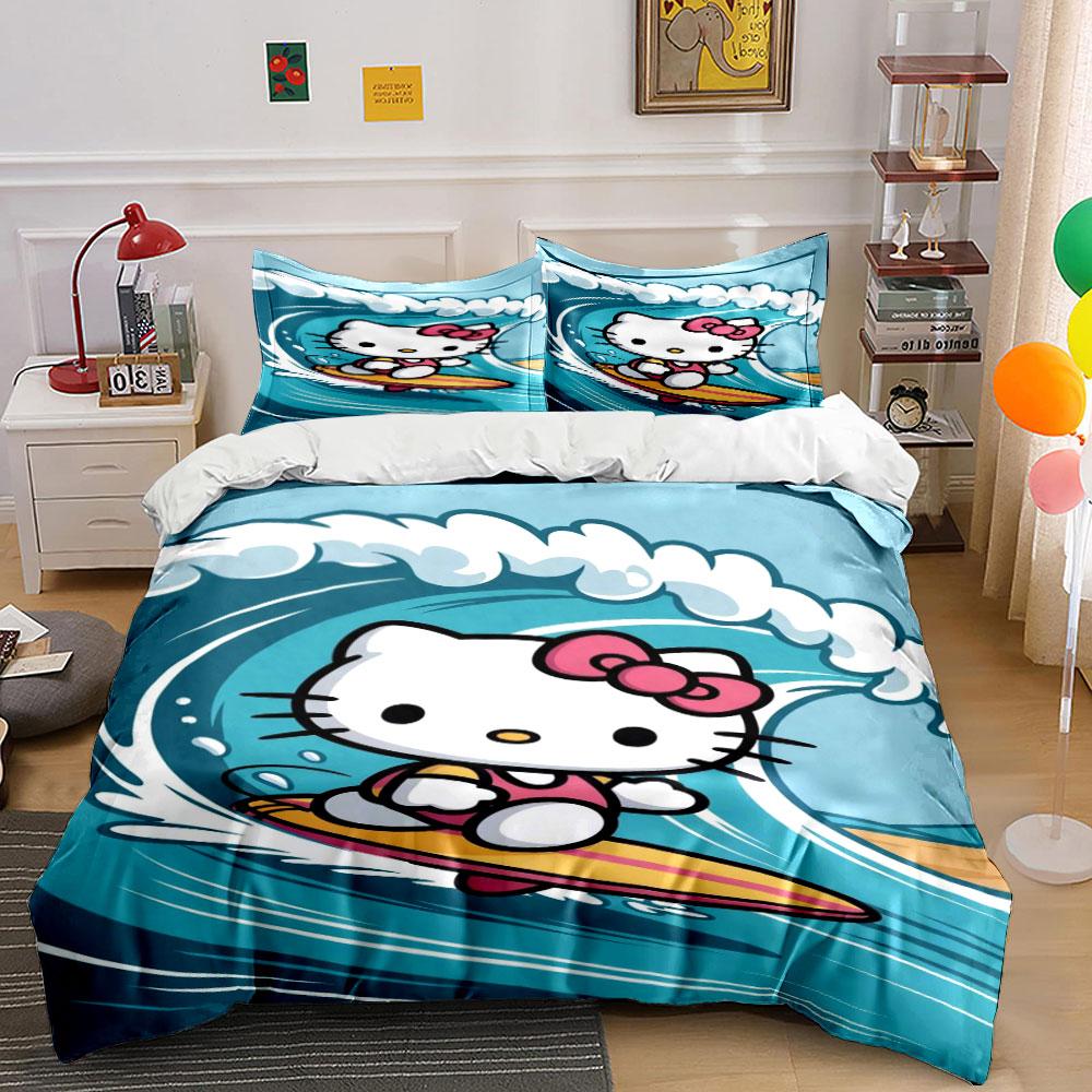 

Surfing cat, ocean waves. Bedding sets Duvet cover sets Duvet covers Pillowcases(1 * Duvet Cover 2 * Pillowcases, without duvet insert) 135x200cm