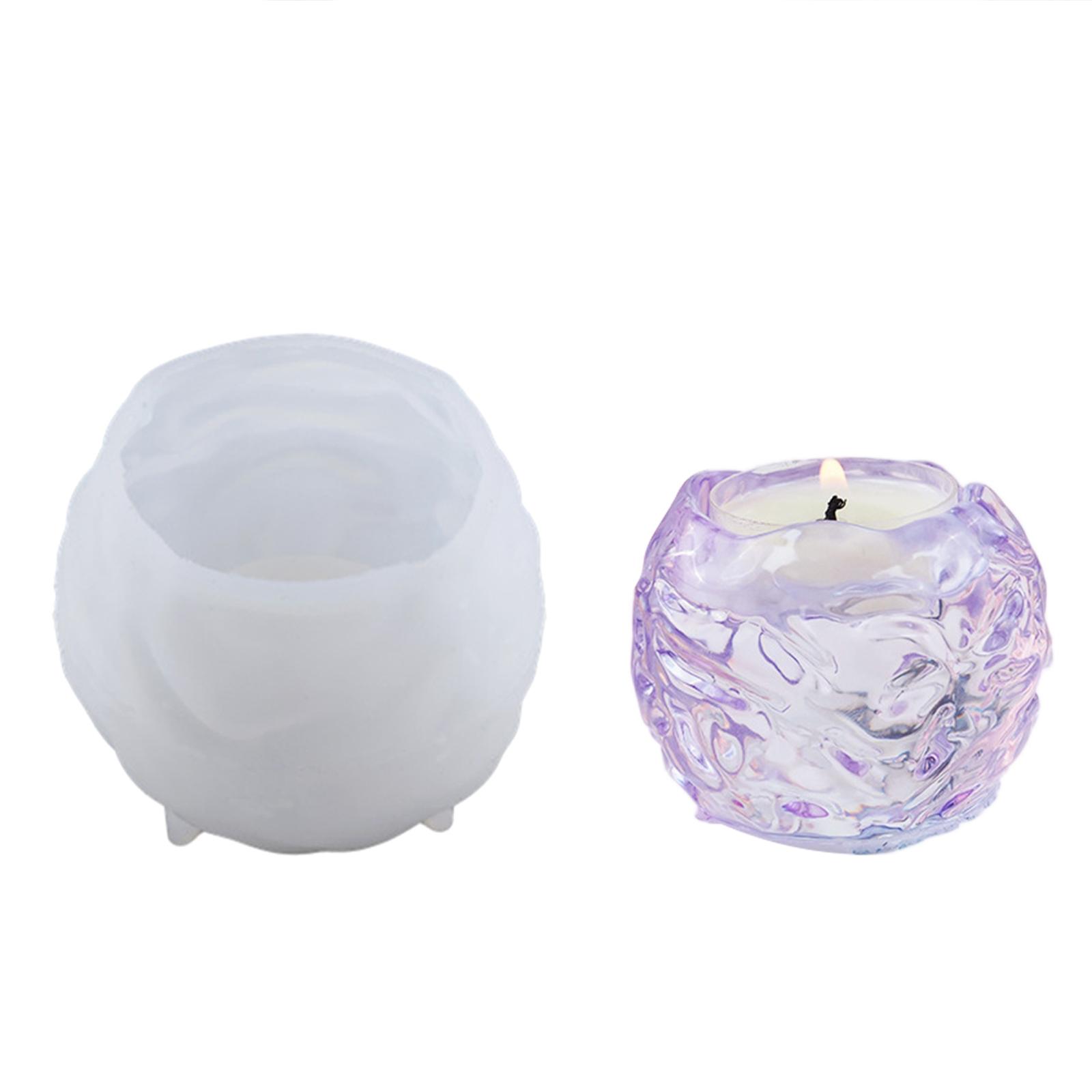 Silicone Candle Holder Molds Candle Holder Resin Moulds Tea Light Holder Molds Resin Epoxy Molds DIY Hand-Making Gadgets S