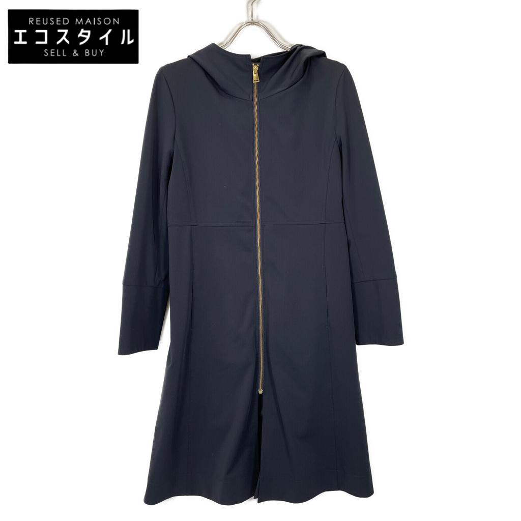 TARA JARMON VVUCG-10790 Zip-up hoodie coat with liner coat S NavyUsed