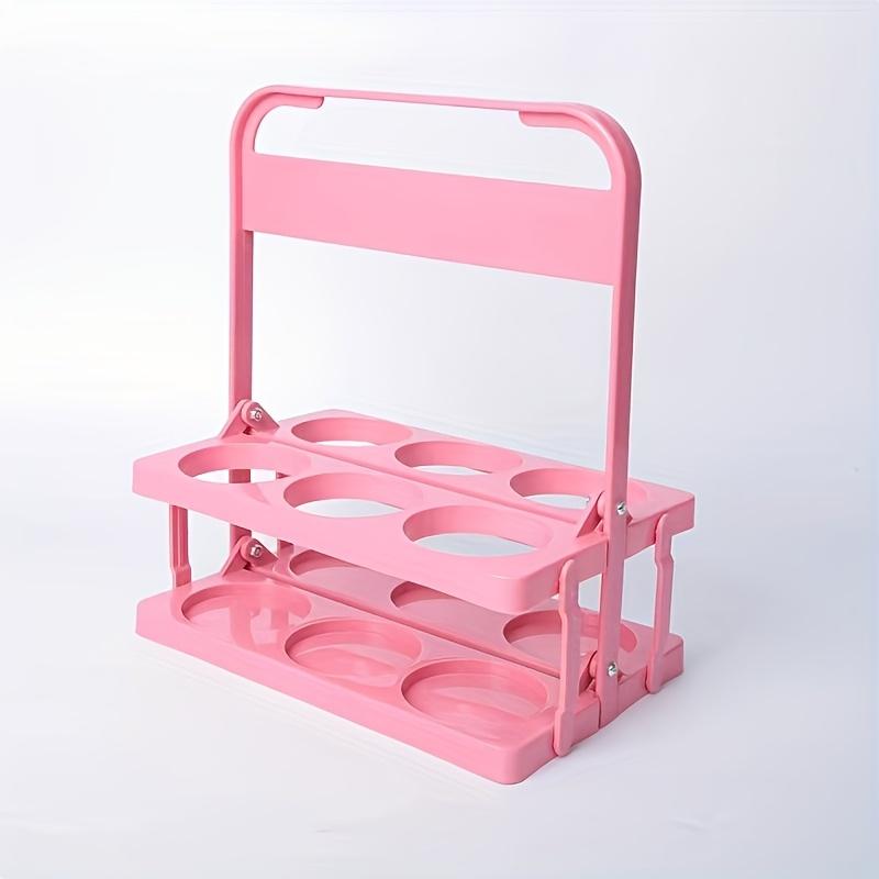 Collapsible Drink Tote Portable Handbag Holds 6pcs Beer Coffee Tea Storage Basket Daily Use Party Supplies Oktoberfest Essential