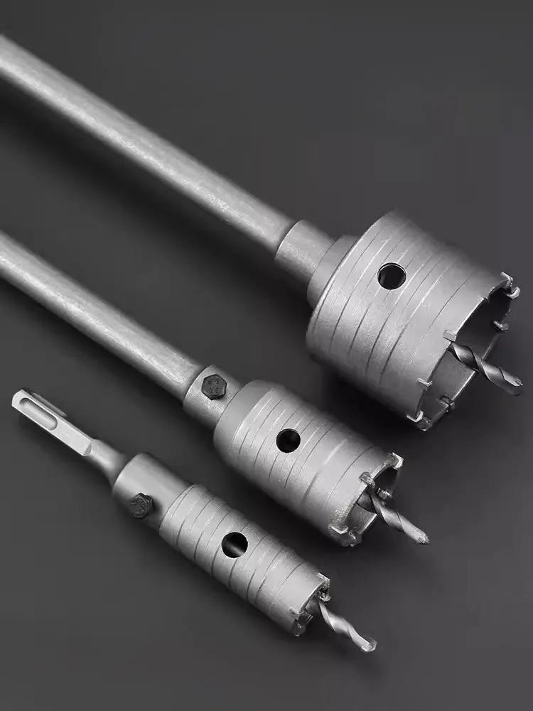 SDS Concrete Hole Saw 30-160mm Electric Hollow Core Drill Bit Shank 110-530mm Core Drill Bit Cement Stone Wall Drilling Tool
