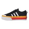 adidas Originals Nizza Platform Comfortable Non-Slip Durable Low-Top Skate Shoes Unisex Sneakers Black JQ9147