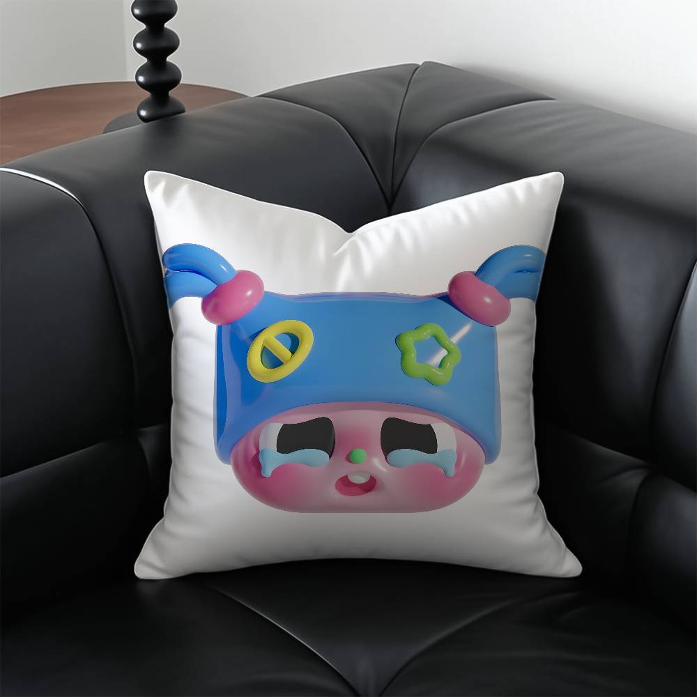 T-Trolls Band T-Together Pillow Case Anti-dustmite Pillowcase Invisible zipper silky short plush Sofa cushion cover