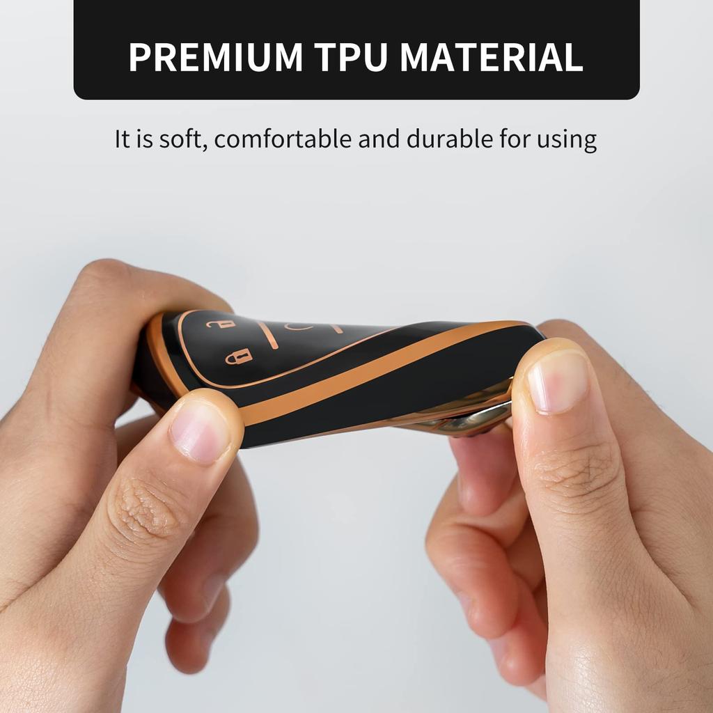 5 Buttons TPU Car Key Case Cover Fob For Chevrolet 2017-2019 Chevy Malibu Camaro Cruze Traverse Sonic Volt Bolt Equinox Protecto