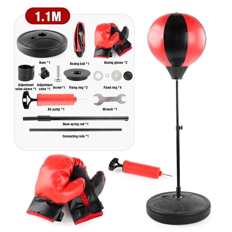 Children'S Boxing Sports Toys Standing Inflatable Boxing Speedball With Gloves Adjustable Height 1.1/1.25M Outdoor Indoor Game
