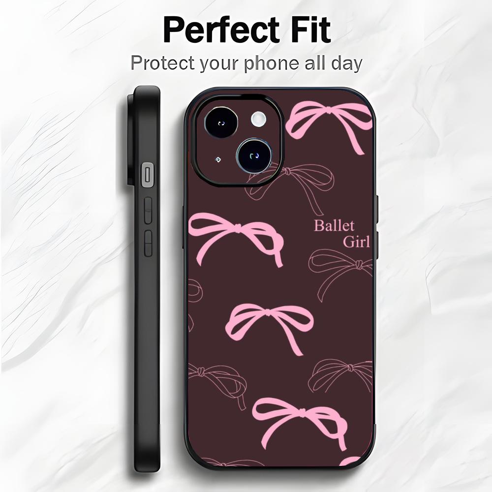 Bow Elegant Cute Accessory Art Phone Case Phone Case Soft Packaging Lightweight For iPhone17 16 15 14 13ProMax