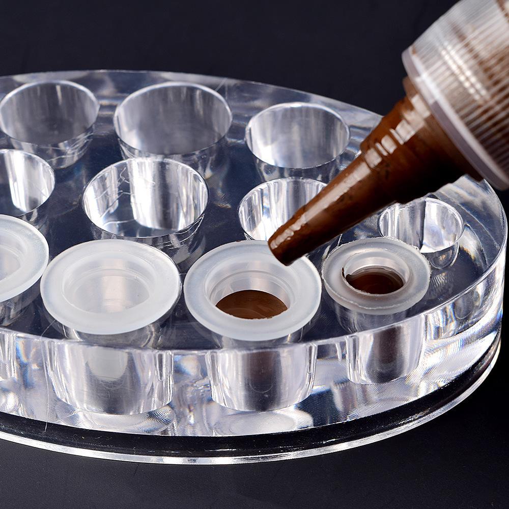 Silicone Color Cup for Tattoos and Eyebrow Pigment Application