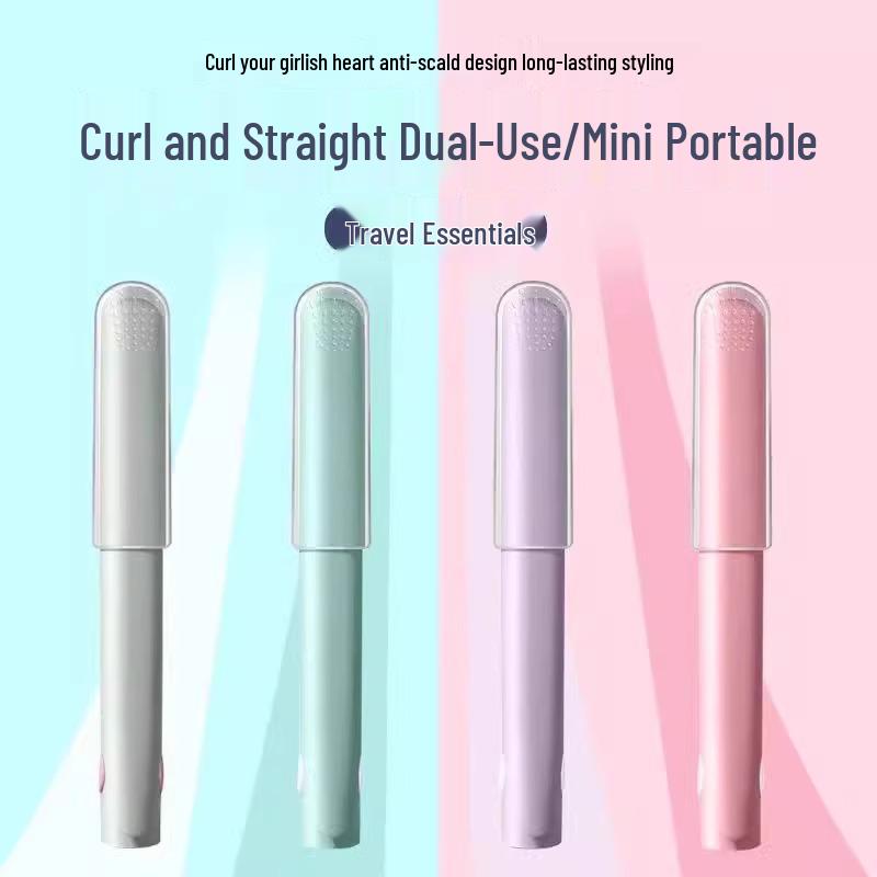 Mini Dual-Use Haareisen: Glätteisen & Lockenstab für Damen- & Herrenhaar