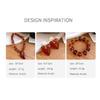 Bohemian Heart Shaped Beaded Earrings and Pendant Clavicle Chain Fashion Jewelry for Women Holiday Gift Idea