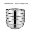 10Pcs Stainless Steel Nesting Bowls Commercial Grade Practical Construction Safe Front Family Meal Preps