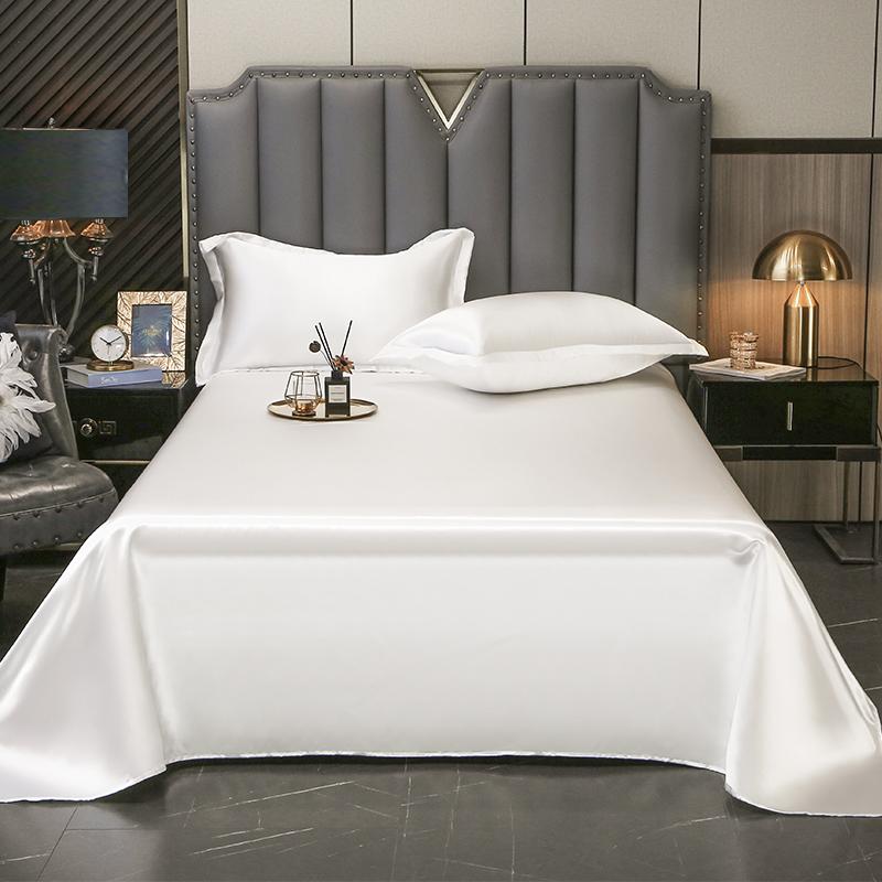High End Satin Sheets, Soft And Comfortable Solid Color Sheets, Luxurious Single And Twin Bed Sheets
