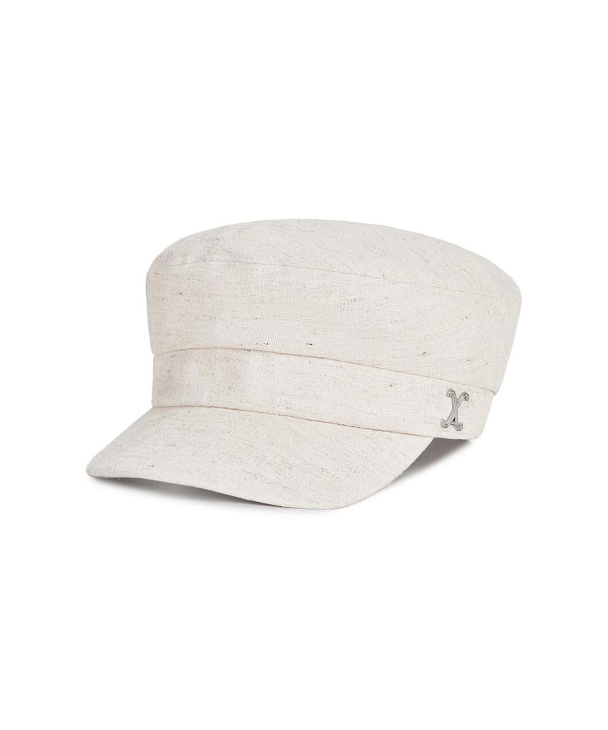 Bajal Va Curved Studded Sailor Cap Cream