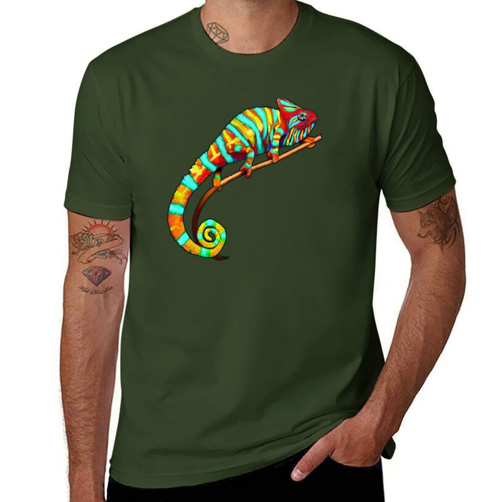 Colorful Chameleon Love - Rainbow Lizard T-Shirt customs vintage clothes cute clothes graphics funny t shirts for men