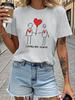 WomensLoving You Always Graphic Printed TShirt Comfort Fit Short Sleeve Casual Top with Heart Balloon Design Clothing
