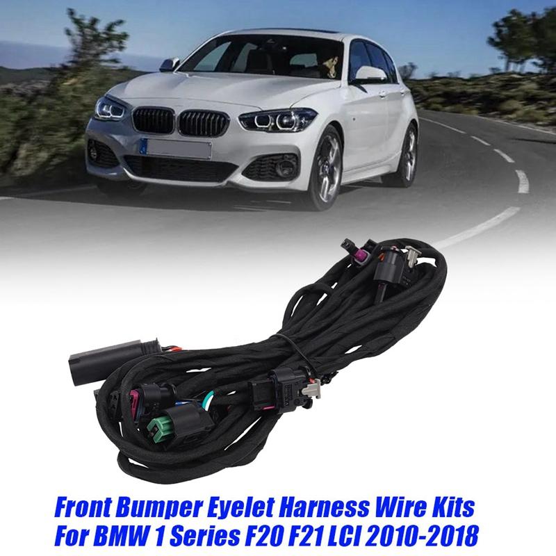 Car Front Bumper Harness Wire Kits 61129304728 For BMW 1 Series F20 F21 LCI 2010-2018 Parking Sensor Eyelet Wiring