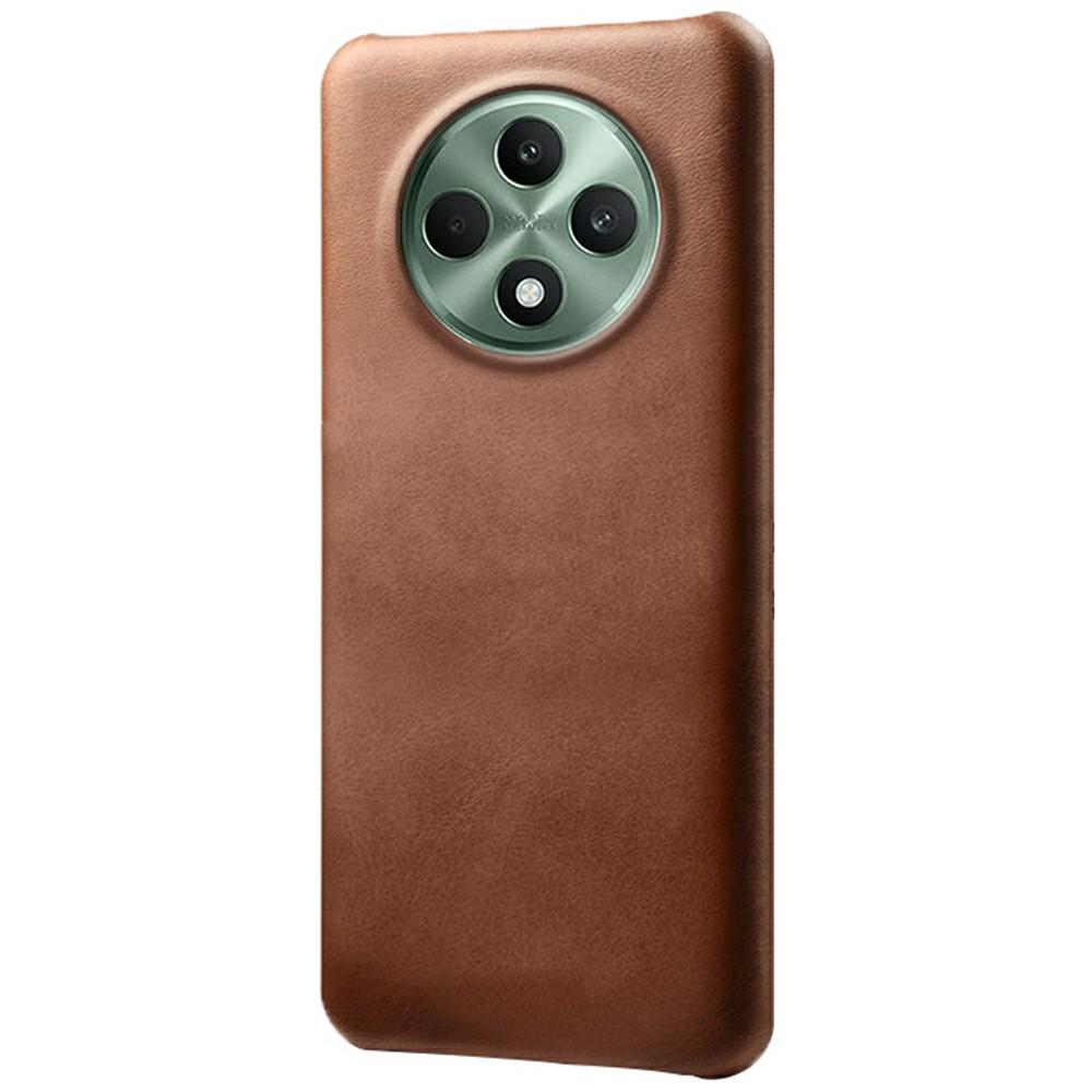 For Oppo Reno12 F 5G Case Calf Texture PU Leather Hard PC Protective Phone Cover