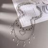 Cool Multi-layer Lover Heart Star Necklaces for Women Men Steampunk Choker Necklace Chain Streetwear Jewelry Gifts