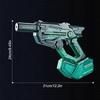 Electric Water Toy with Lights Realistic Muzzle Flames High Power Water Blaster for Summer Pool Beach Fun